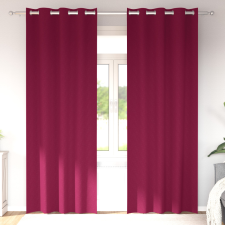  Függönyök függönyökkel 2 pcs Bordó 225 x 140 cm Poliészter lakástextília