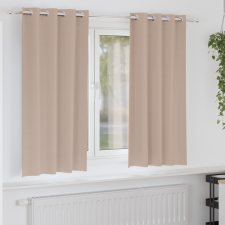 Függönyök függönyökkel 2 pcs Tópszínű 175 x 140 cm Poliészter lakástextília
