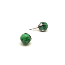Fülbevaló golyó Variszcit 10mm fülbevaló