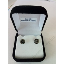 Fülbevaló, MADE WITH SWAROVSKI ELEMENTS, black diamond, 8mm (RSWF007) fülbevaló