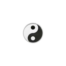  Fülbevaló - yin yang - natúr szín fülbevaló