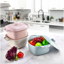  Füles edény, fedővel 4 liter konyhai eszköz