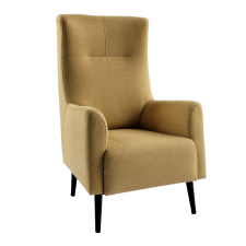  Füles fotel, sárga/fekete, SAMY bútor