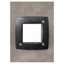 Fumagalli LETI 100 SQUARE ST LED 3W GX53 fekete kültéri beépíthető falilámpa kültéri világítás