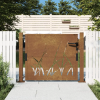  fűmintás corten acél kerti kapu 105 x 80 cm