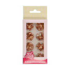 Funcakes cukordísz, csillagok, arany, 24db sütés és főzés