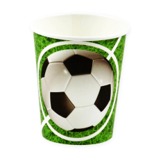 Fundrag 6 darabos papír pohár – Foci láz, futball party kellék