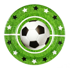 Fundrag 6 darabos papír tányér – Foci láz, futball party kellék