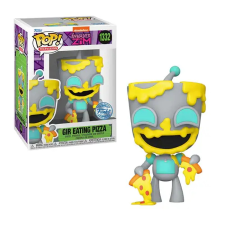 Funko Pop! Television: Invader Zim - Gir Eating Pizza (SE) #1332 figura játékfigura