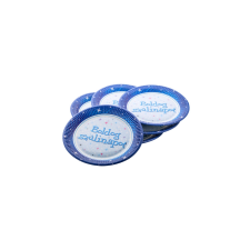 Funny Box Kft. Boldog Születésnapot tányér – Kék 23cm 6db autópálya és játékautó