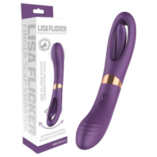 Funny Me Dual - akkus, 2in1 nyelves vibrátor (lila) vibrátorok