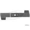  Fűnyíró kés MTD GE45, GES45, YM5018 455mm, 4 ágú csillag, 3 furatos utángyártott