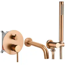  Fürdőkád csaptelep Rea Lungo Brush Copper + Box csaptelep