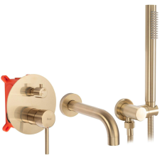  Fürdőkád csaptelep Rea Lungo Gold Brush + Box csaptelep