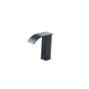  Fürdőszoba mosogató csaptelep, Blackswan, M183 típus, rövid fekete modell vízesés csapteleppel és érzékelővel, mérete 15 cm