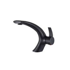  Fürdőszoba mosogató csaptelep, Blackswan, M54 típus, matt fekete modell, 17,5 cm csaptelep
