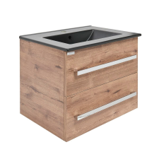  Fürdőszoba szekrény mosdóval Naturel Cube Way 60x53x46 cm tölgy wellington matrac CUBE46602DWMODC fürdőszoba bútor