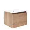  Fürdőszoba szekrény mosdóval Naturel Savona 58x43x44,8 cm tölgy halifax matrac
