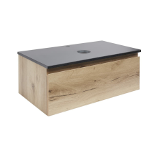 Fürdőszoba szekrény mosdóval SAT B-Way 79x30x45 cm tölgy BWAY80OAKTK fürdőszoba bútor