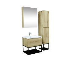  Fürdőszoba szekrény mosdóval SAT B-Way tölgy szőnyeg KSETBWAY2 fürdőszoba bútor
