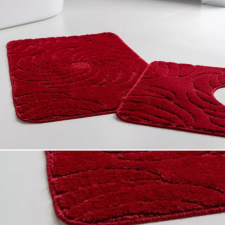 Fürdőszoba szőnyeg 3 részes Asmin piros 50x80cm lakástextília