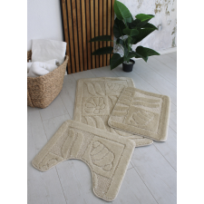 Fürdőszoba szőnyeg 3 részes Star Kagyló mintás Krém 50x80cm lakástextília