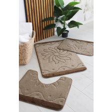 Fürdőszoba szőnyeg 3 részes Star Nap mintás Barna 50x80cm lakástextília