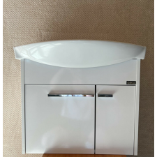  Fürdőszobai alsó szekrény mosdóval és tükörrel FEHÉR 65 fürdőszoba bútor