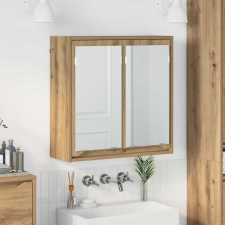  Fürdőszobai tükörszekrény Artisan tölgy 60 x 20 x 60 cm Faanyag fürdőszoba bútor