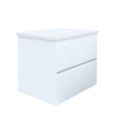  Fürdőszobaszekrény fedőlemezzel SAT B-Way 59x50x45 cm fehér fényes BWAY260WDESK fürdőszoba bútor