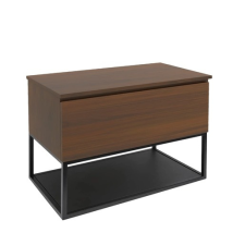 Fürdőszobaszekrény fedőlemezzel SAT B-Way 79x57x45 cm diófa matt BWAY80NUTDF fürdőszoba bútor