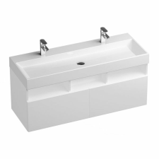 Fürdőszobaszekrény mosdó alá Ravak Natural 120x45x45 cm fehér lesk X000001053 fürdőszoba bútor