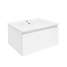 Fürdőszobaszekrény mosdókagylóval SAT B-Way 59x30x45 cm fehér fényes BWAY60WU4 fürdőszoba bútor