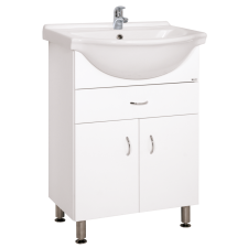  Fürdőszobaszekrény mosdóval Keramia Pro 60x85x50 cm fehér lesk PRO60Z fürdőszoba bútor