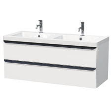  Fürdőszobaszekrény mosdóval Naturel Pavia 120x53x49 cm fehér mat PAVIA3120ZCE fürdőszoba bútor