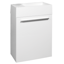  Fürdőszobaszekrény mosdóval Naturel Verona 46x63x26 cm fehér lesk VERONA46WH fürdőszoba bútor