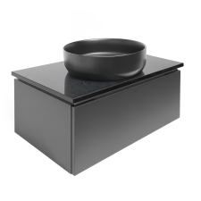Fürdőszobaszekrény SAT Feel 80x30x46 cm mat SATFEEL80ANTTK fürdőszoba bútor