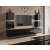 Furnitech Venezia Concept C35 nappali faliszekrény sor - 249 x 157 cm (magasfényű fekete)