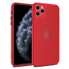 FUSION Breathe Case Apple iPhone 7 / 8 / SE (2020) Szilikon Tok - Piros tok és táska