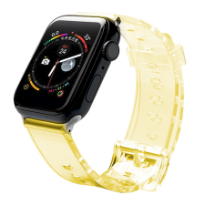 FUSION Light Apple Watch 2/3/4/5/6/SE/7 Szilikon szíj 38/40/41mm - Sárga (FULAP40MMYE) okosóra kellék