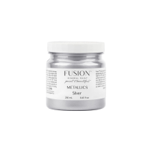 Fusion Mineral Paint Metallic Silver Matt Metál festék (250 ml) hobbifesték