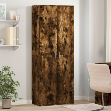  füstös tölgy színű szerelt fa magasszekrény 70 x 35 x 180 bútor