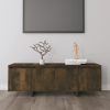  Füstös tölgy színű szerelt fa TV-szekrény 120x30x40,5 cm
