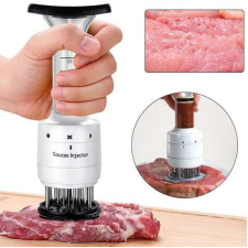  Fűszer és pác adagoló, rozsdamentes acélpengékkel - húspuhító injekciós pácoló konyhai eszköz