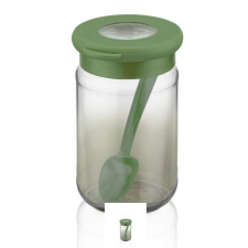  Fűszertartó+Kanál 380Cl Zöl konyhai eszköz