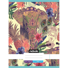  Füzet, A4, sima, 80-32, L-Design minták, 12 db/csomag Nebulo füzet