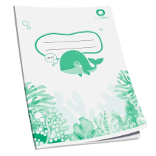  Füzet a5, 32lap, sima 20-32 bálnás bluering® füzet