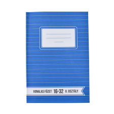  Füzet iskolai A5, 32lap, vonalas 16-32 2.osztályos LYNX füzet
