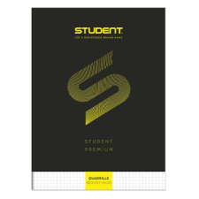  Füzet kockás ICO Student Black Prémium A/4 32 lapos füzet