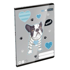  Füzet LIZZY CARD A/5 40 lapos sima We Love Dogs Woof füzet
